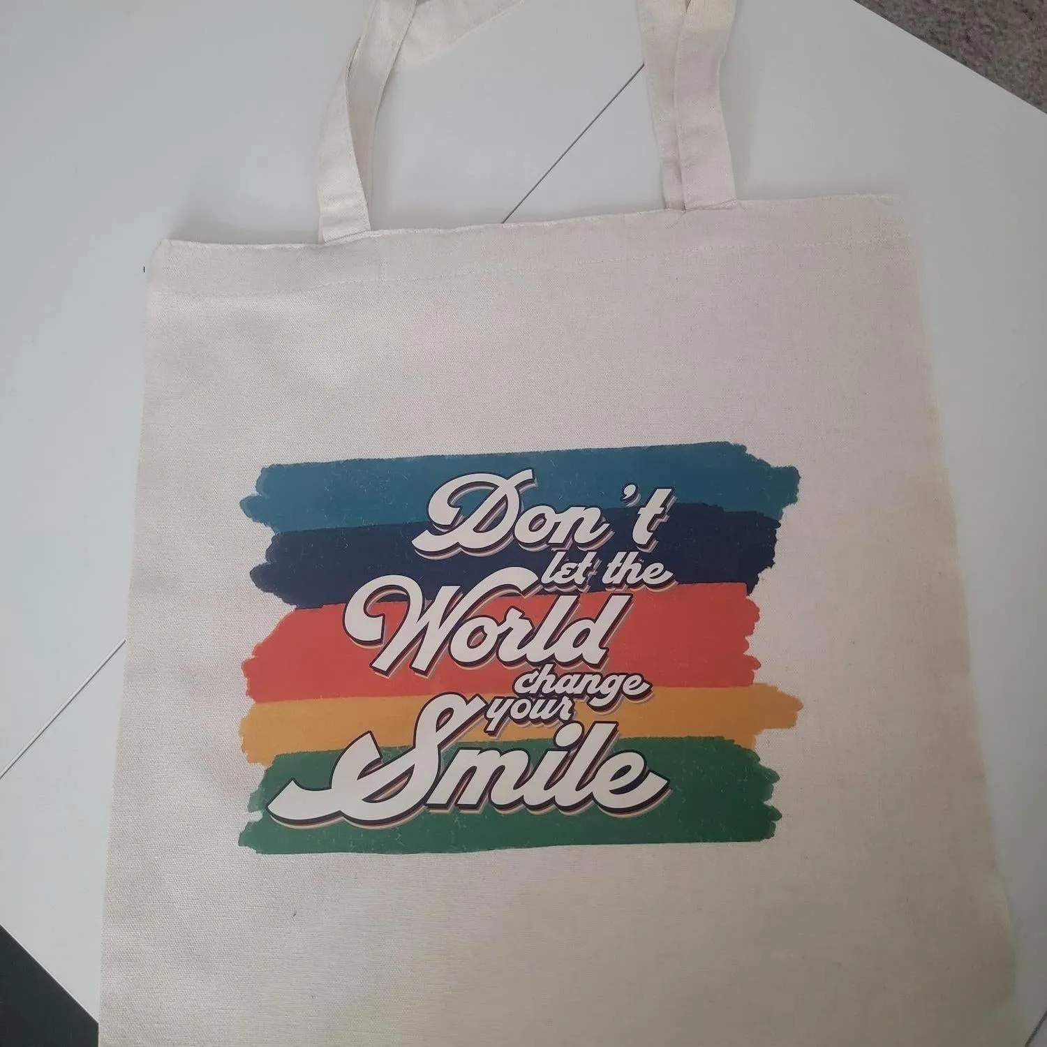 Canvas Tote Bag - Durable Rectangle Cotton Tote with 9.85” Top Handle, 14.9” x 15.7” Size, Lightweight & Eco-Friendly, Stylish Variety Available