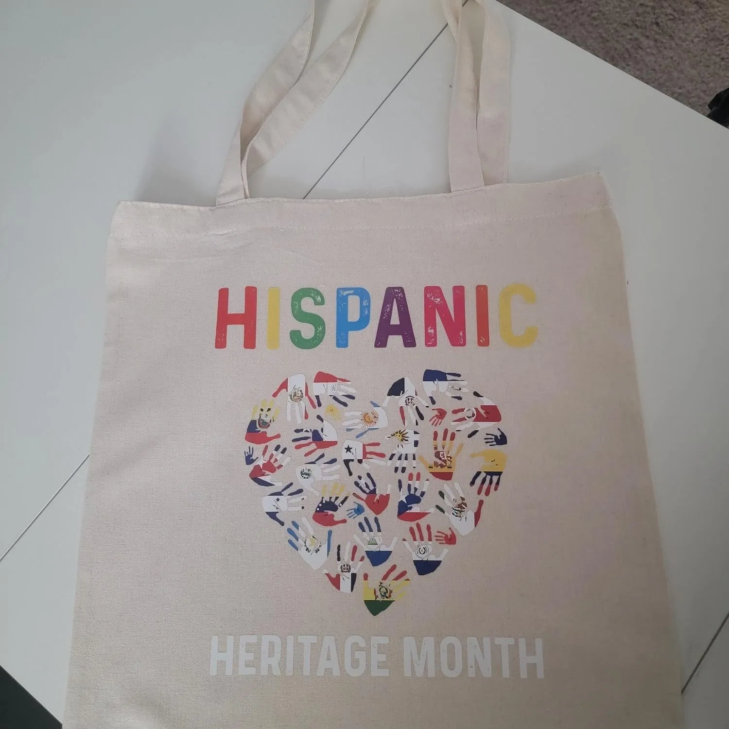 Canvas Tote Bag - Durable Rectangle Cotton Tote with 9.85” Top Handle, 14.9” x 15.7” Size, Lightweight & Eco-Friendly, Stylish Variety Available