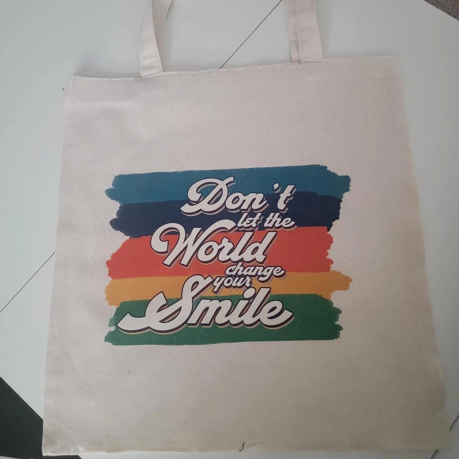 Canvas Tote Bag - Durable Rectangle Cotton Tote with 9.85” Top Handle, 14.9” x 15.7” Size, Lightweight & Eco-Friendly, Stylish Variety Available