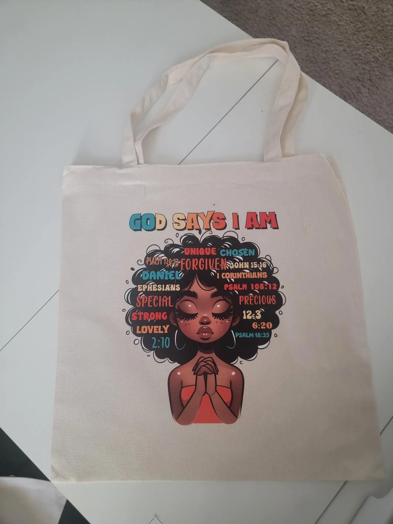 Canvas Tote Bag - Durable Rectangle Cotton Tote with 9.85” Top Handle, 14.9” x 15.7” Size, Lightweight & Eco-Friendly, Stylish Variety Available