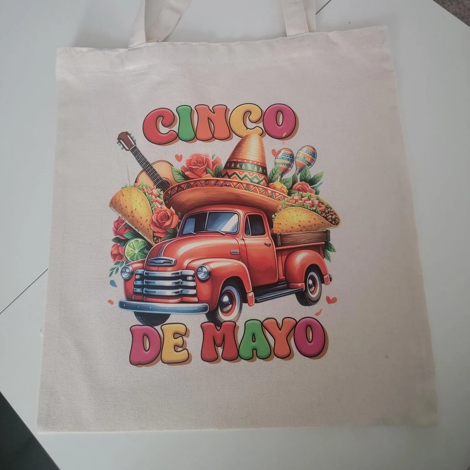 Canvas Tote Bag - Durable Rectangle Cotton Tote with 9.85” Top Handle, 14.9” x 15.7” Size, Lightweight & Eco-Friendly, Stylish Variety Available