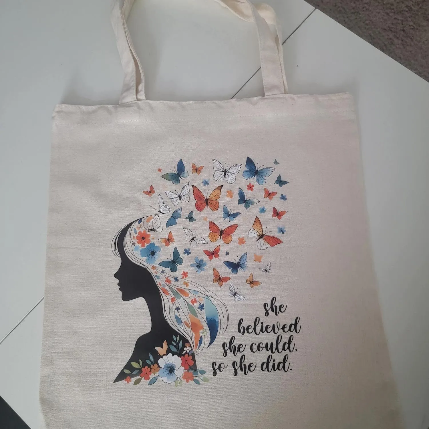 Canvas Tote Bag - Durable Rectangle Cotton Tote with 9.85” Top Handle, 14.9” x 15.7” Size, Lightweight & Eco-Friendly, Stylish Variety Available