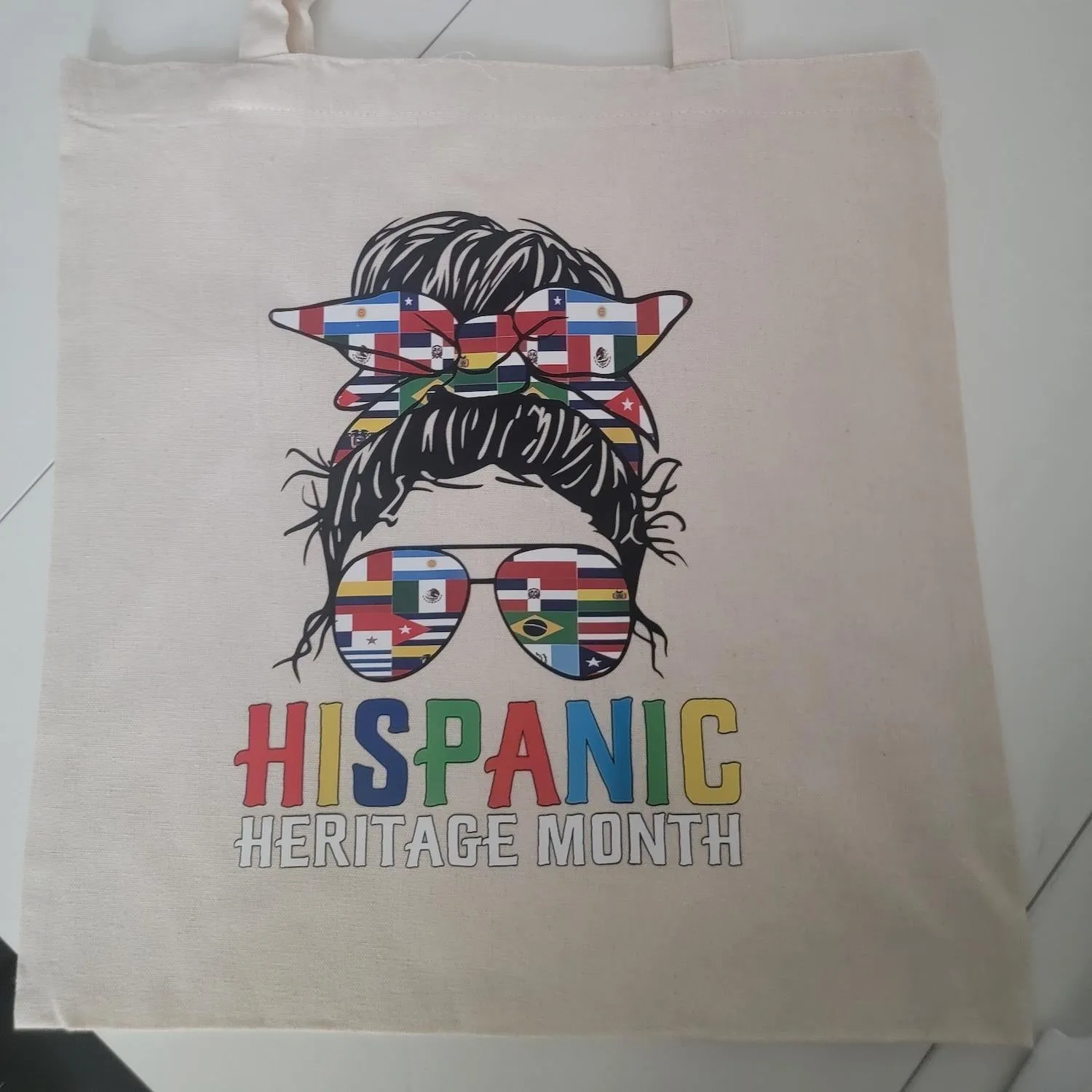 Canvas Tote Bag - Durable Rectangle Cotton Tote with 9.85” Top Handle, 14.9” x 15.7” Size, Lightweight & Eco-Friendly, Stylish Variety Available