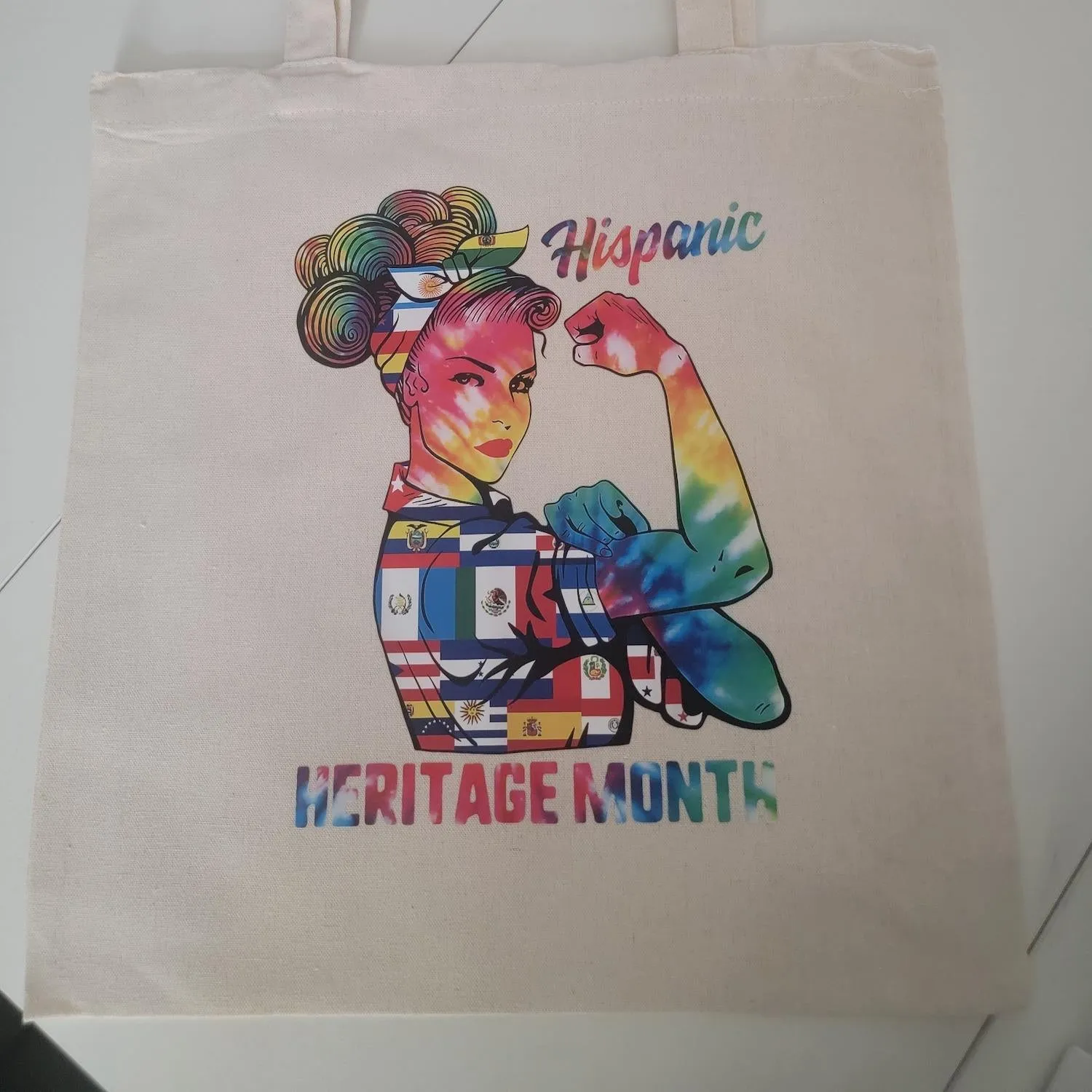 Canvas Tote Bag - Durable Rectangle Cotton Tote with 9.85” Top Handle, 14.9” x 15.7” Size, Lightweight & Eco-Friendly, Stylish Variety Available