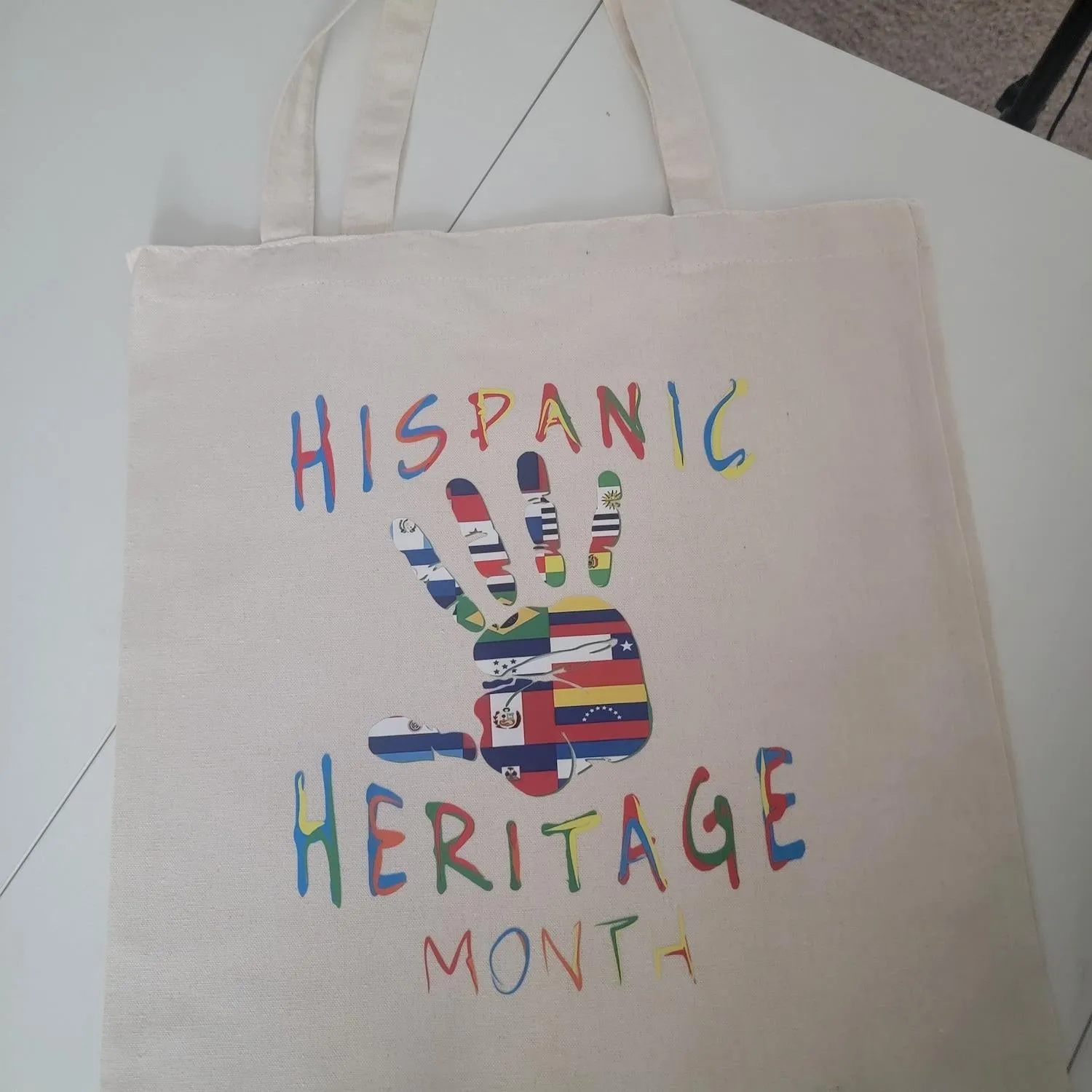 Canvas Tote Bag - Durable Rectangle Cotton Tote with 9.85” Top Handle, 14.9” x 15.7” Size, Lightweight & Eco-Friendly, Stylish Variety Available