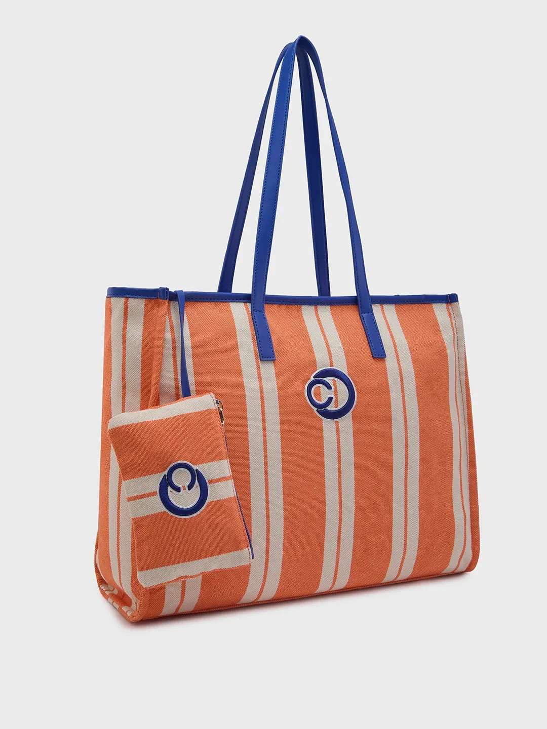 Caprese Dixie Large Orange Tote Bag