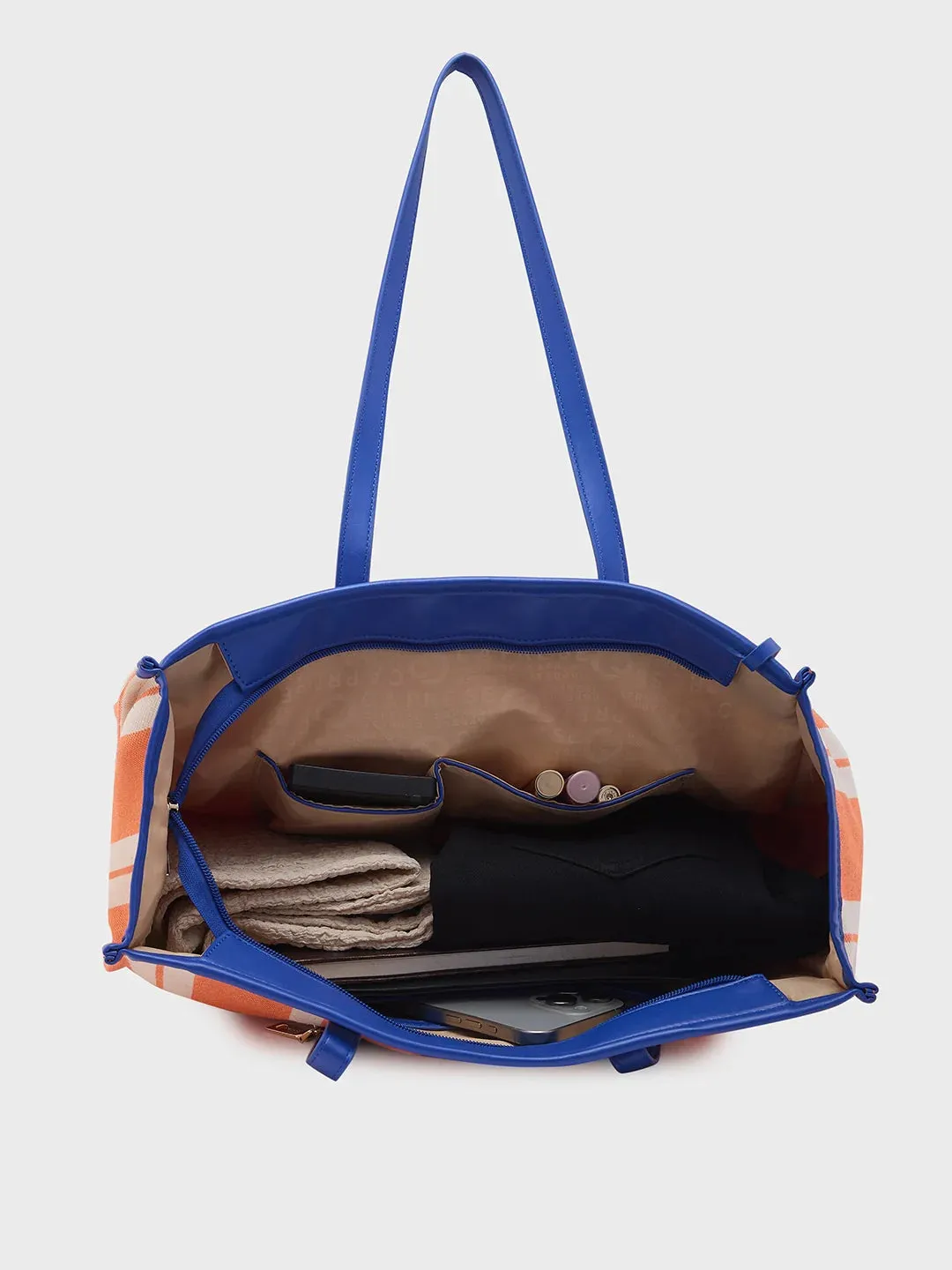 Caprese Dixie Large Orange Tote Bag