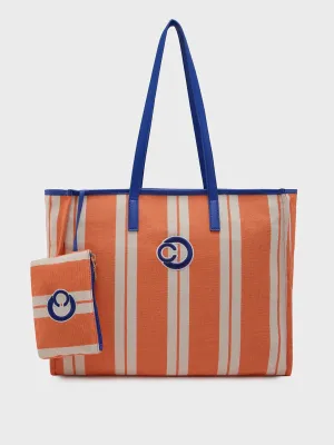 Caprese Dixie Large Orange Tote Bag