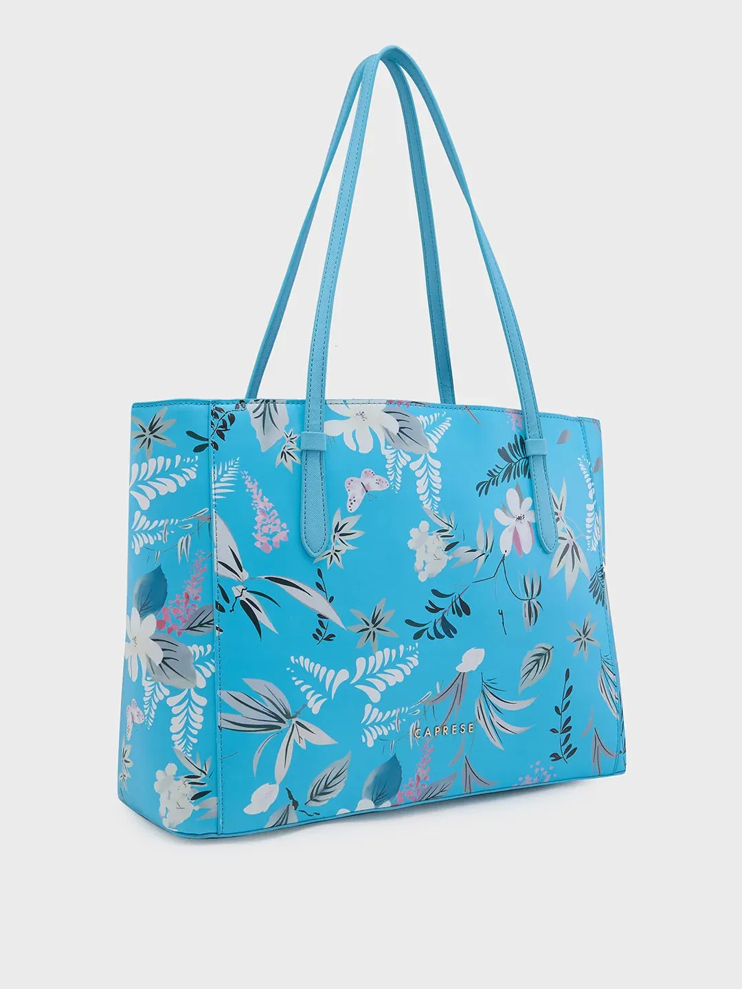 Caprese Gemma Large Blue Tote Bag
