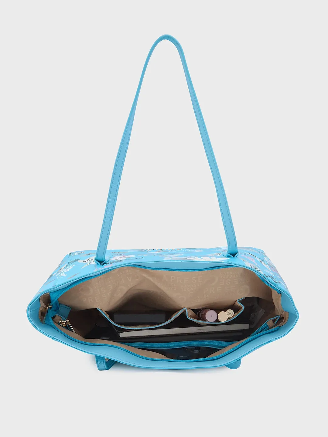 Caprese Gemma Large Blue Tote Bag