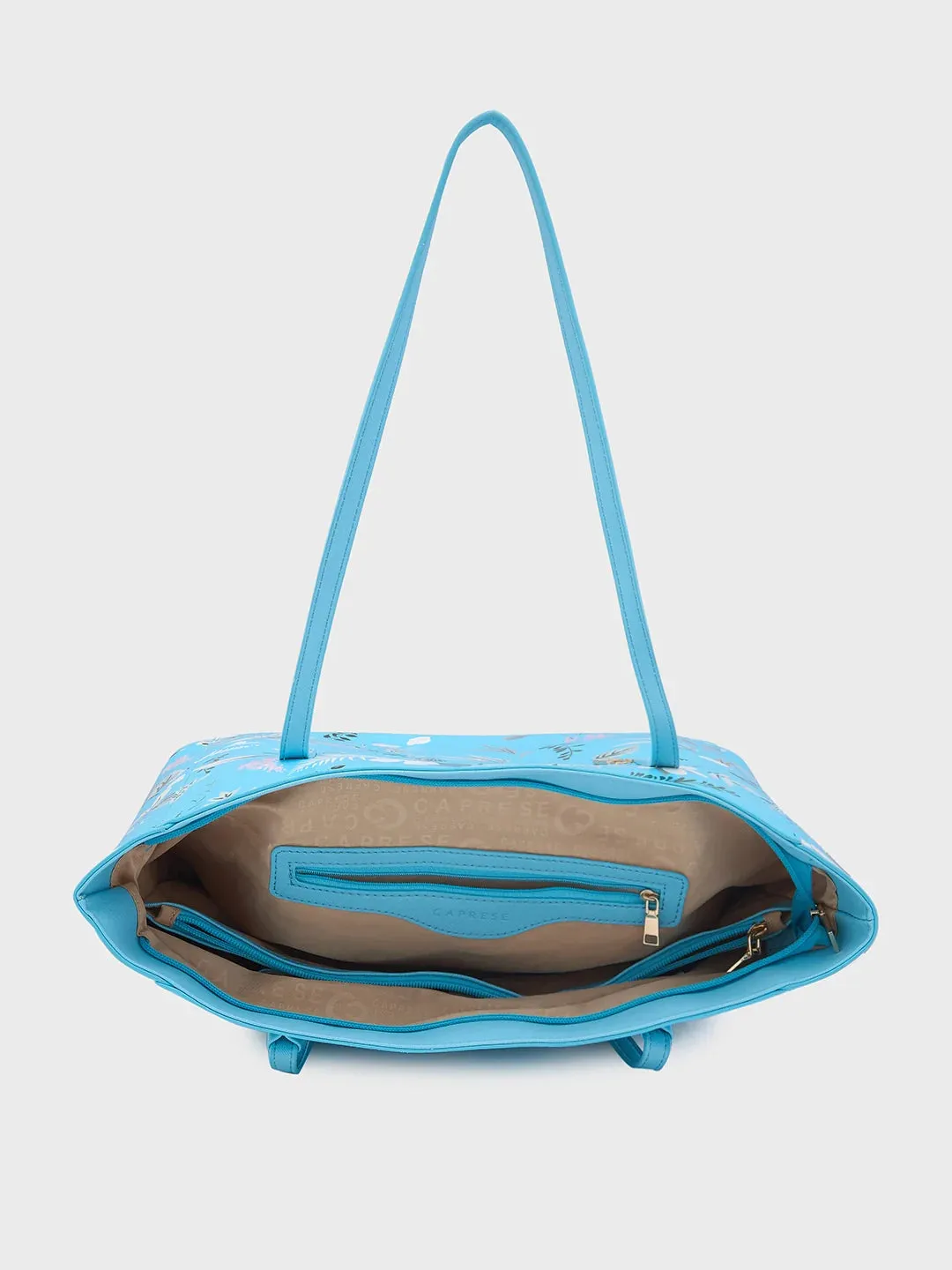 Caprese Gemma Large Blue Tote Bag