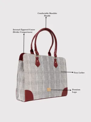 Caprese Remi Large Grey Laptop Bag