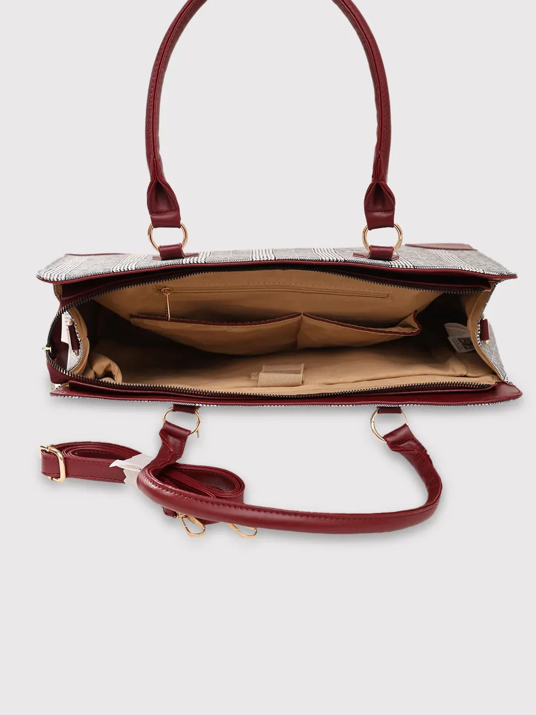 Caprese Remi Large Grey Laptop Bag