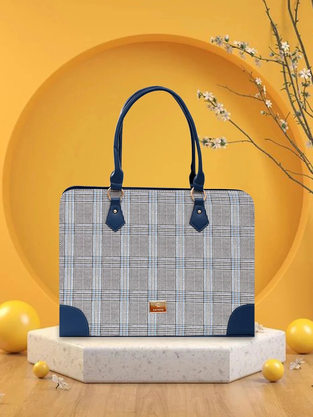 Caprese Remi Large Navy Laptop Bag