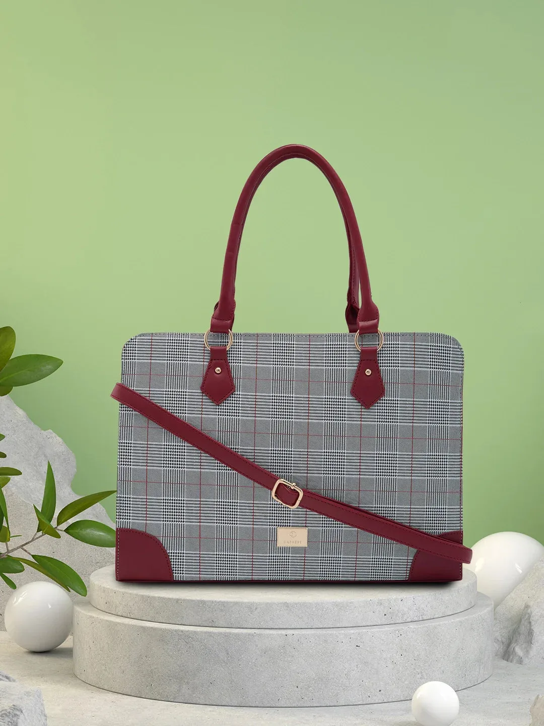 Caprese Remi Large Red Laptop Bag