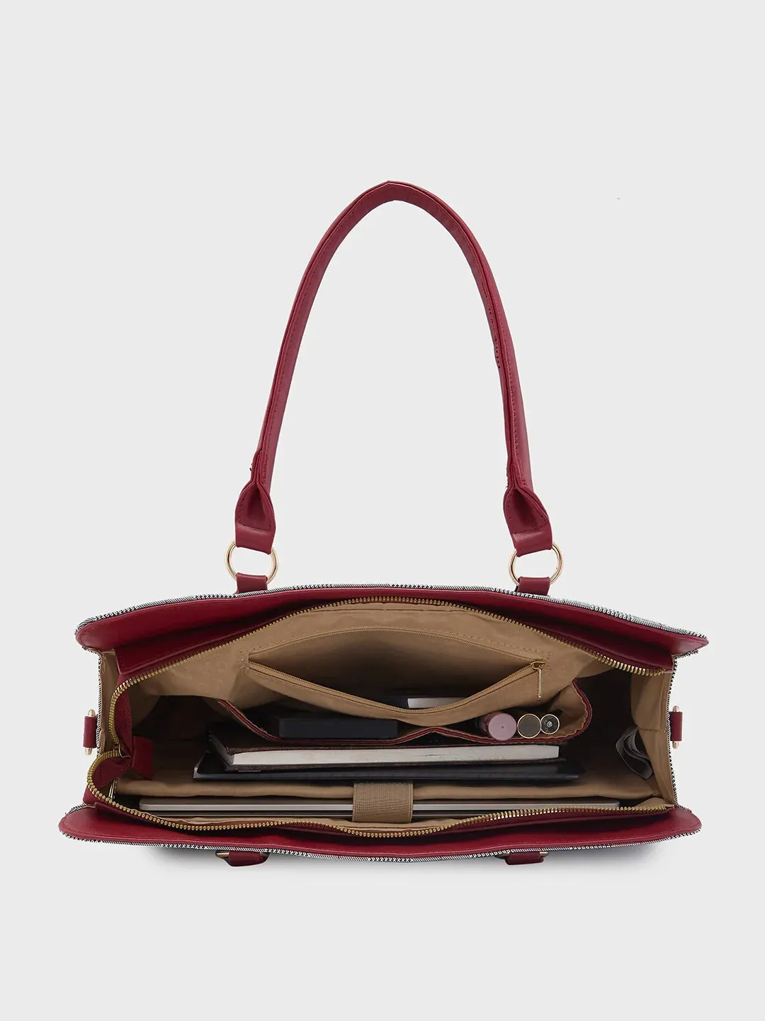 Caprese Remi Large Red Laptop Bag