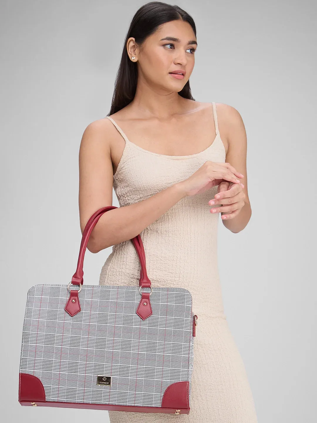 Caprese Remi Large Red Laptop Bag