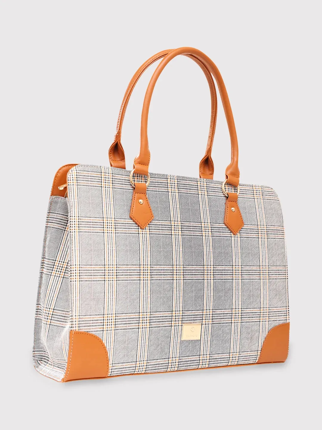 Caprese Remi Large Tan Laptop Bag