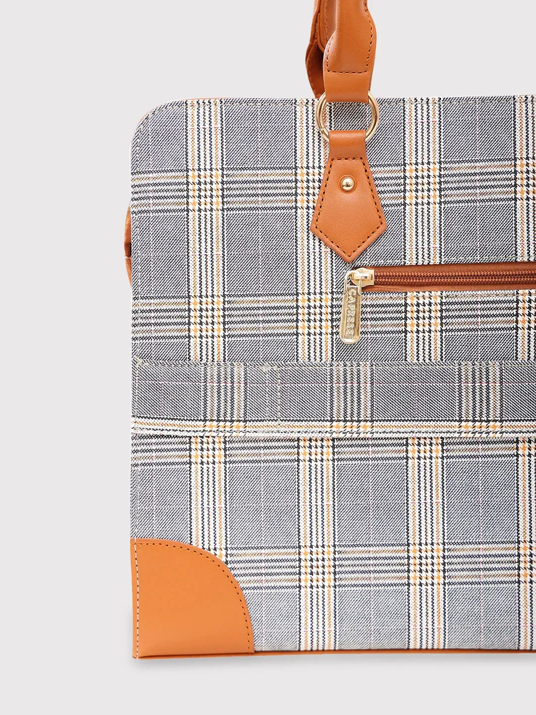 Caprese Remi Large Tan Laptop Bag