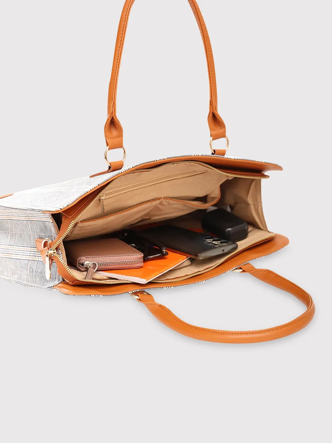 Caprese Remi Large Tan Laptop Bag
