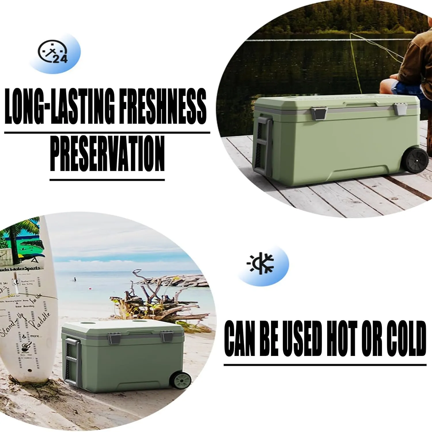 Car Camping Coolers for Packard Caribbean/Clipper/Eight/Executive/Pacific/Patrician, Waterproof Portable Cooler, Leak Proof Picnic Insulated Bag, Ultra-Light Premium Ice Chest Box