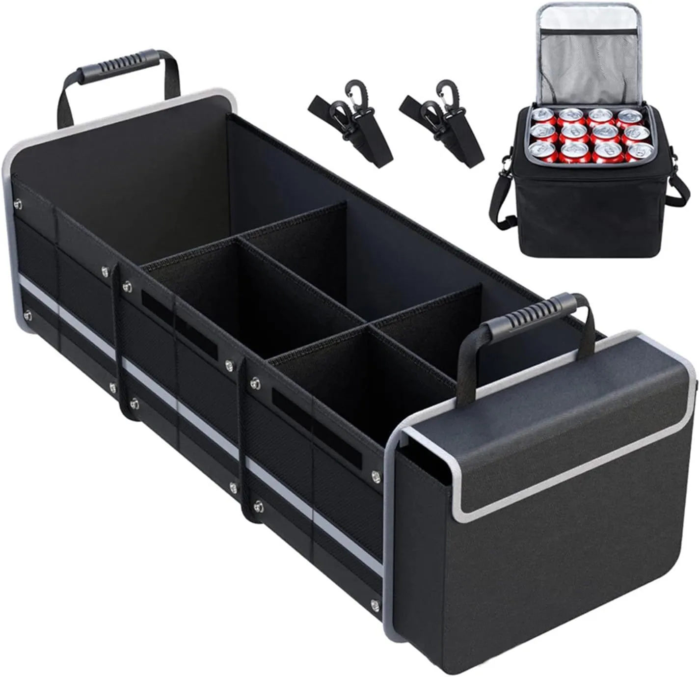 Car Trunk Organizers for Packard Caribbean/Clipper/Eight/Executive/Pacific/Patrician, Pack Portable Insulation Cooler Bag, Washable Car Storage Bag, Insulated Leak Proof Cooler Bag