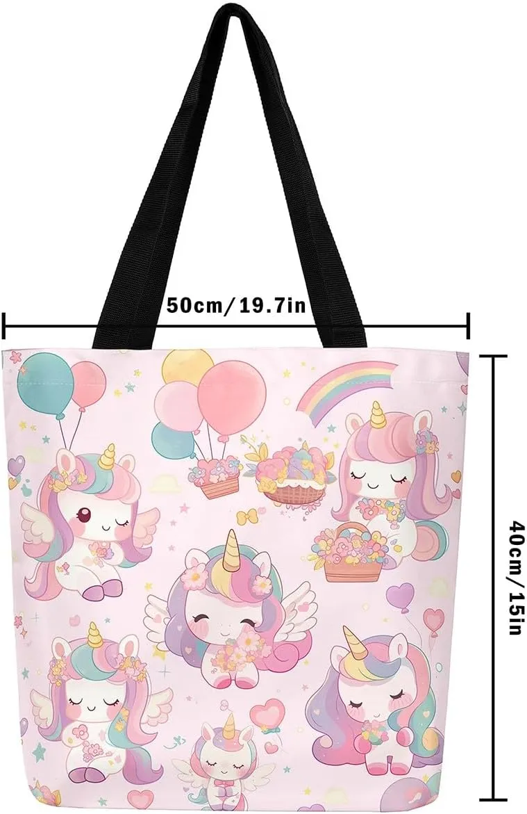 Castle Fairy Girls Women Canvas Tote Bag