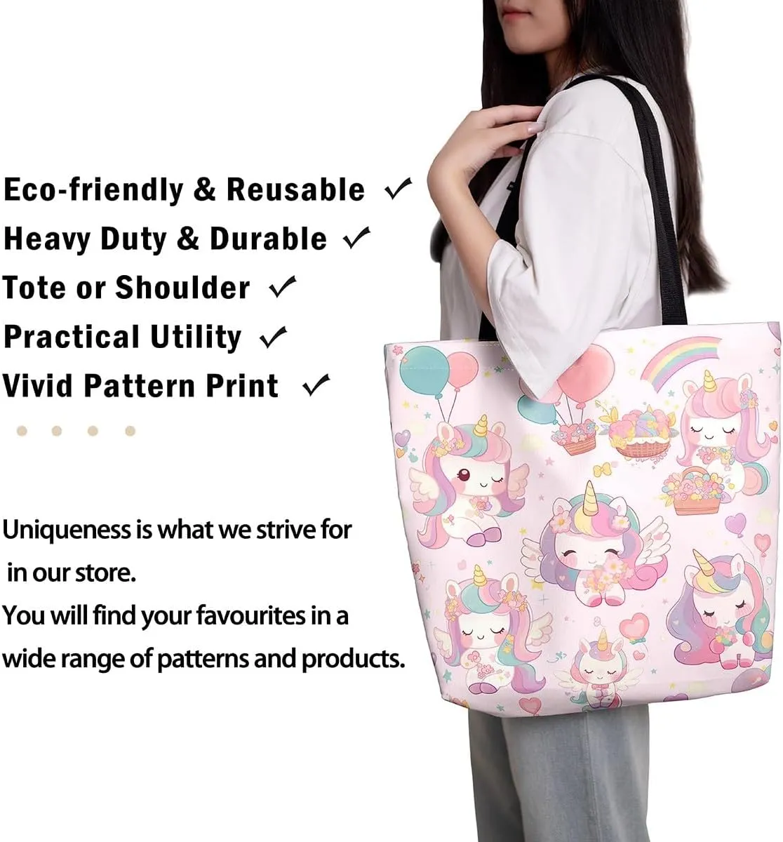 Castle Fairy Girls Women Canvas Tote Bag