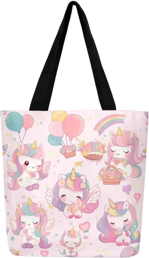 Castle Fairy Girls Women Canvas Tote Bag