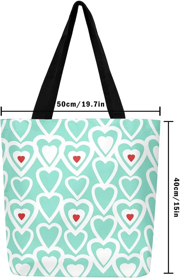 Castle Fairy Love Purple Black Canvas Tote Bag for Adults