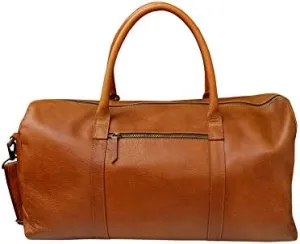 CHALLENGER Leather Cow Hide Carry-On Duffle Duffel Weekend Gym Luggage Travel Bag 1831AF