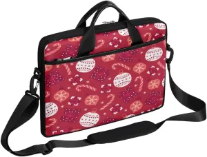 Cherry Blossom Cat Kitten Laptop Shoulder Messenger Bag Waterproof Laptop Briefcase Handle Padded Strap