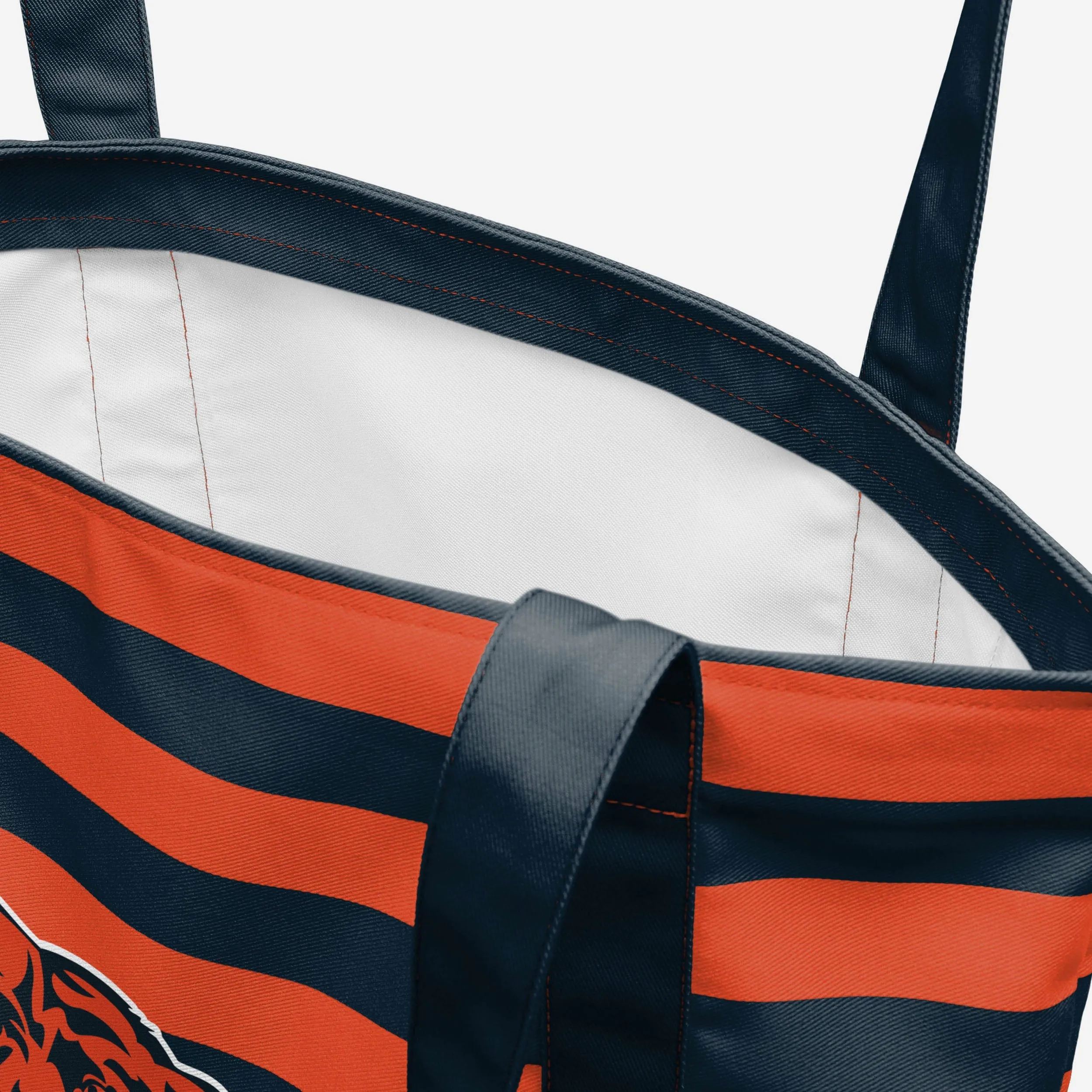 Chicago Bears Team Stripe Canvas Tote Bag