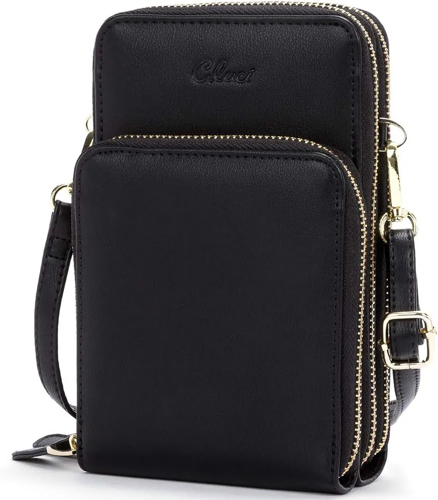 CLUCI Small Crossbody Bag for Women Leather Cellphone Shoulder Purses Fashion Travel Designer Wallet