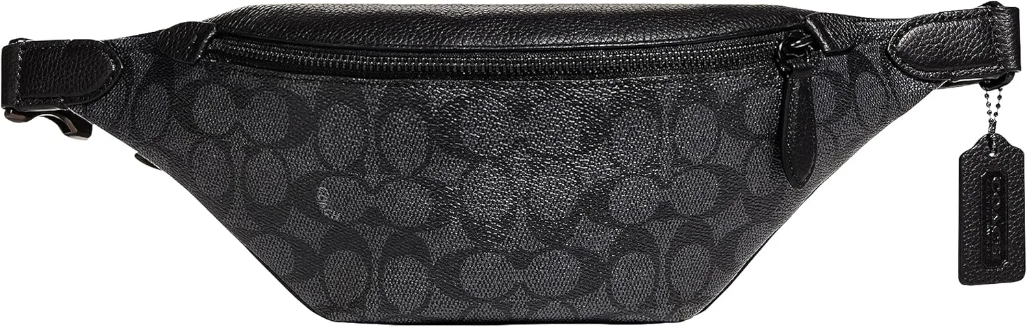 COACH Charter Belt Bag 7 in Signature, Charcoal