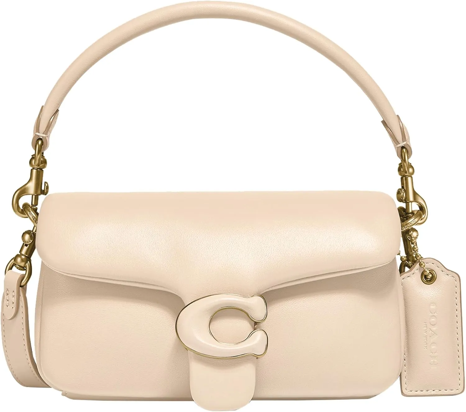 Coach Women's Leather Covered C Closure Pillow Tabby Shoulder Bag 18