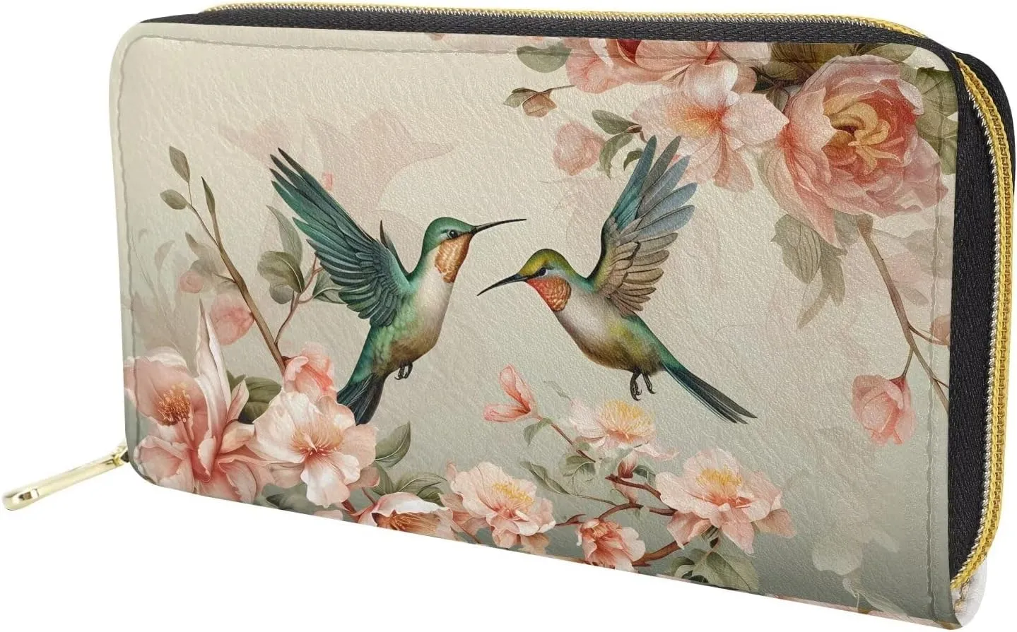 COEQINE Beach Sea Turtle Printed Wallets for Women,Multiple Card Slots Ladies Long Wallet PU Leather Card Holders