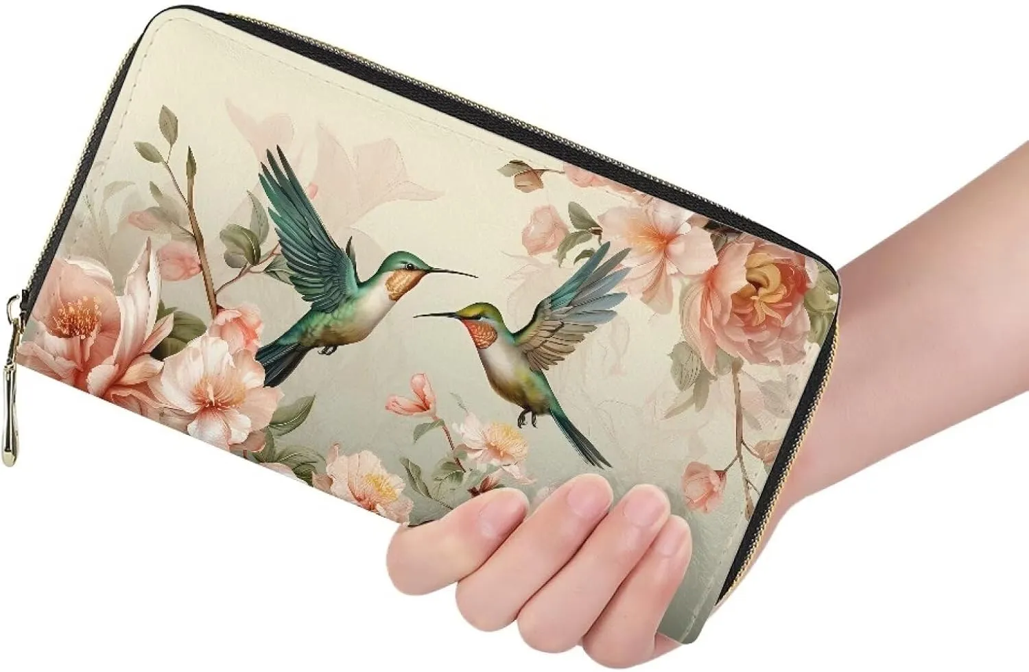 COEQINE Beach Sea Turtle Printed Wallets for Women,Multiple Card Slots Ladies Long Wallet PU Leather Card Holders