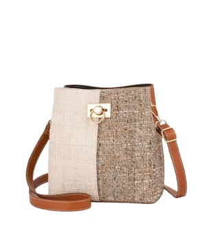 Color Block Bucket Bag