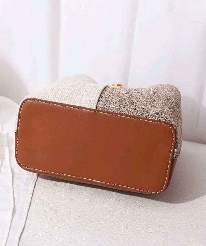 Color Block Bucket Bag
