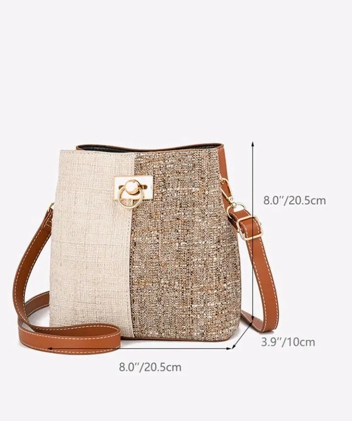 Color Block Bucket Bag