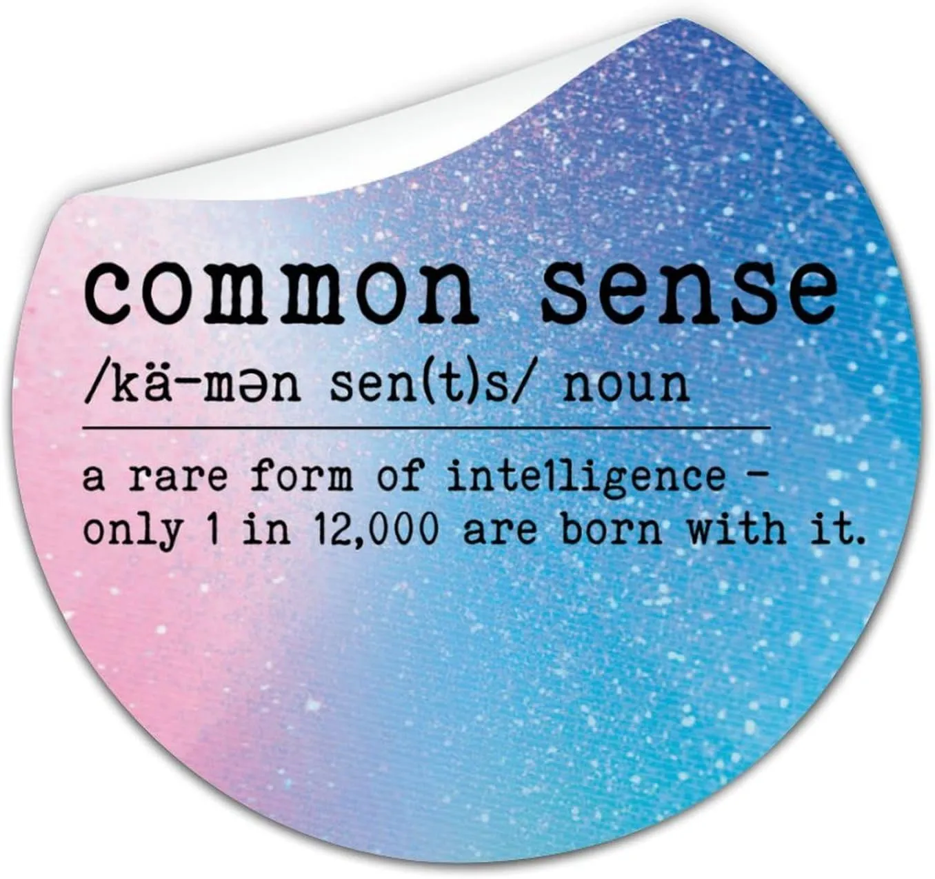 Common Sense Definition Labels Stickers,common Sense Sticker for Laptop Envelope Seals Jar Water Bottles Goodie Bags Decoration Wedding Xmas Holiday Gifts 4"", 2od39bkths1r