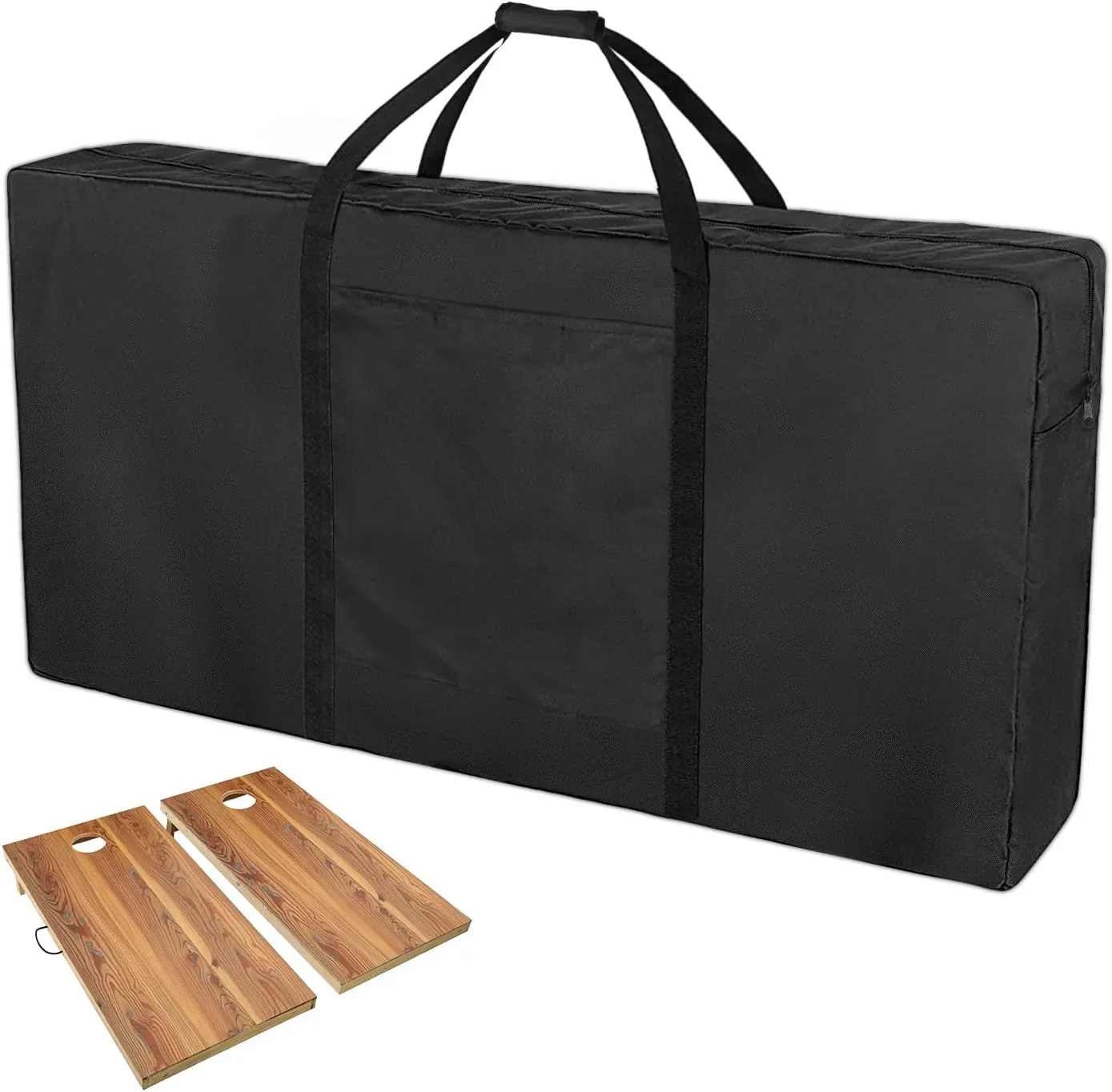 Cornhole Carrying Case, Professional Cornhole Boards Carrying Bag Regulation Size Cornhole Board Covers Black