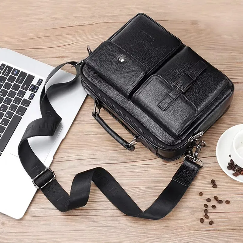 Cowhide Casual Handbag Tote Briefcase