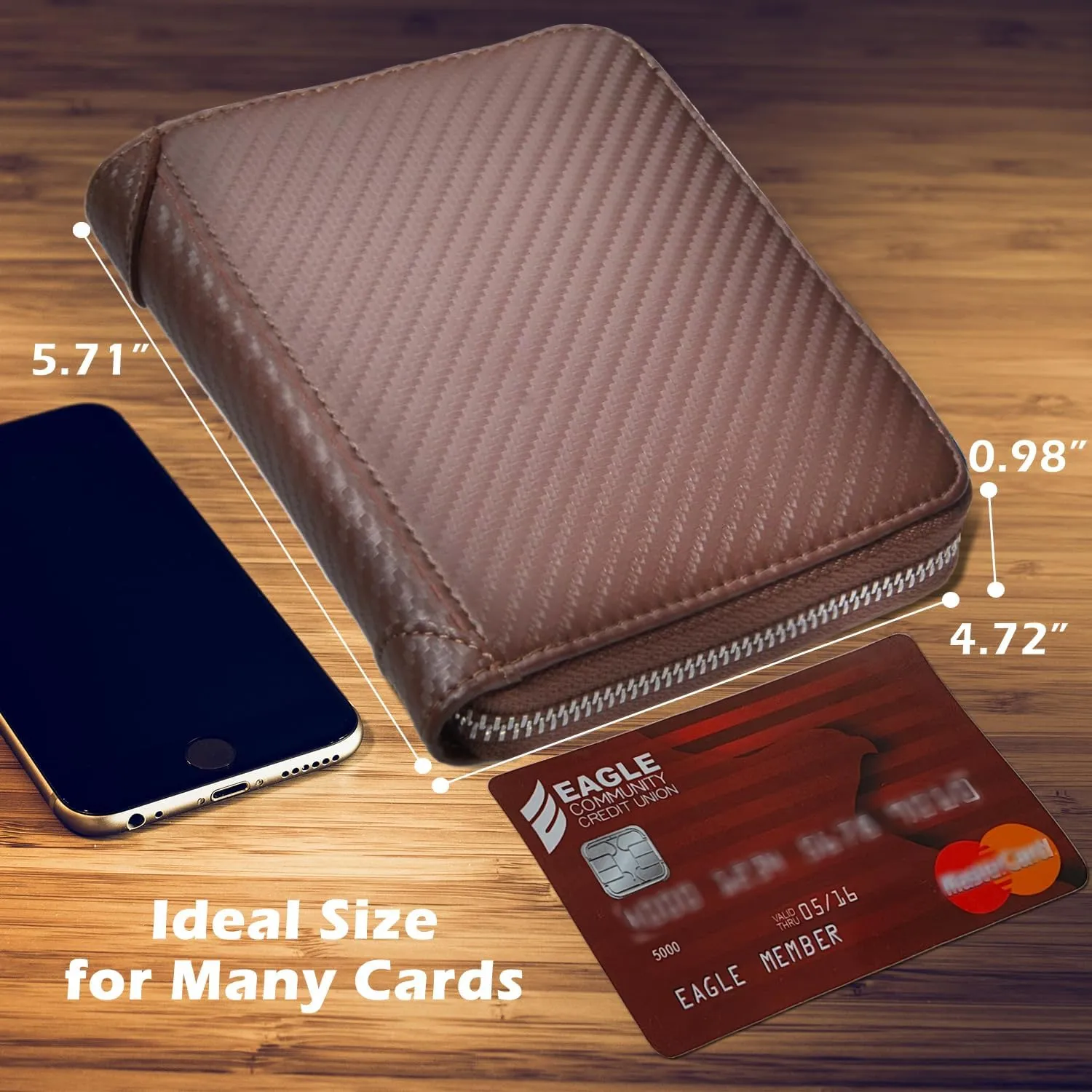 Credit Card Holder Wallet Large Leather Passport Case 42 Card Slots