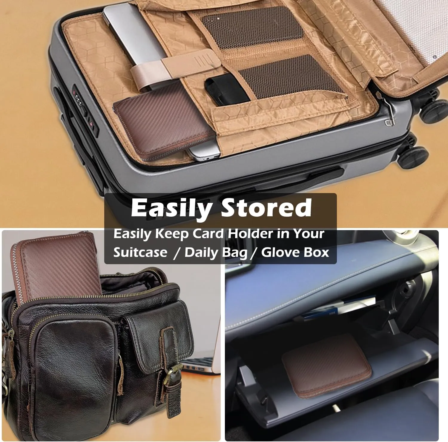 Credit Card Holder Wallet Large Leather Passport Case 42 Card Slots