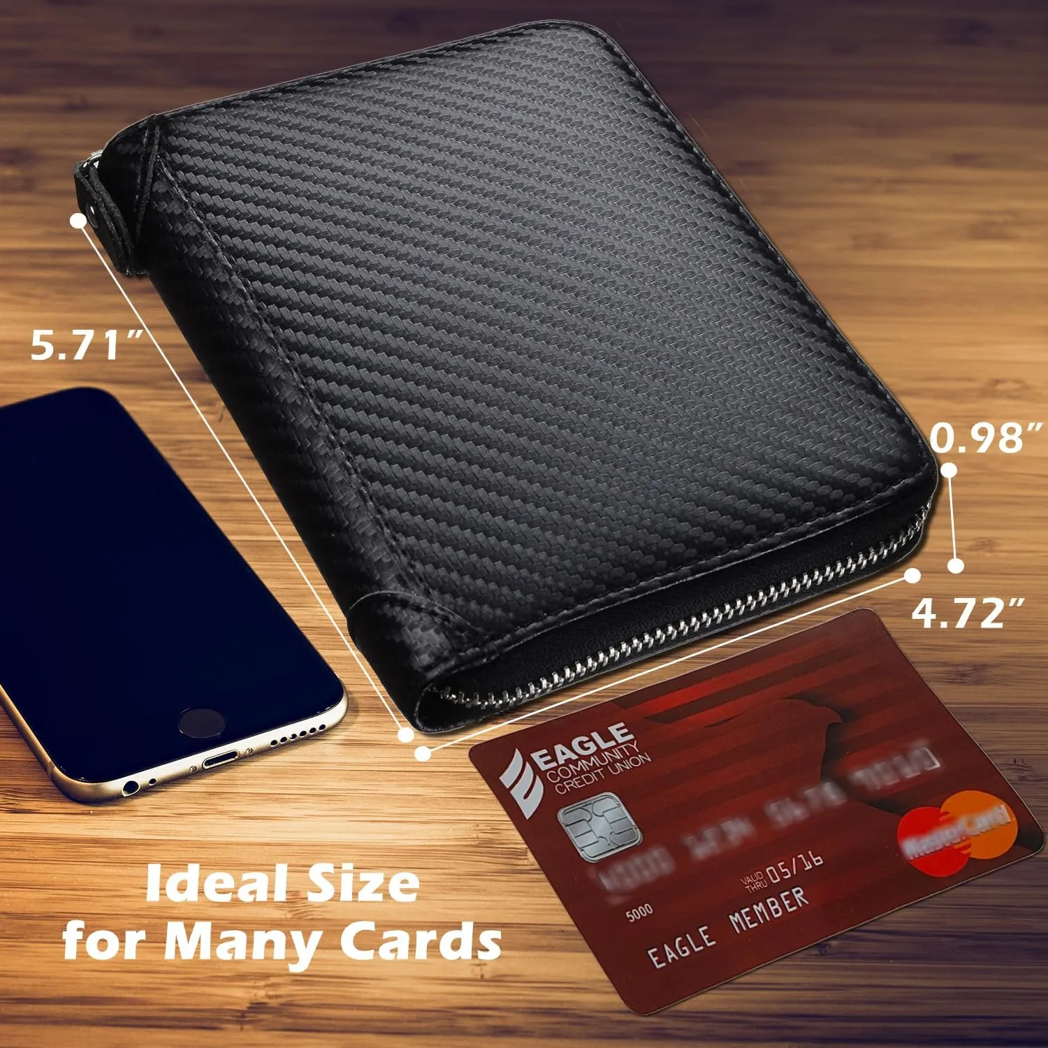 Credit Card Holder Wallet Large Leather Passport Case 42 Card Slots