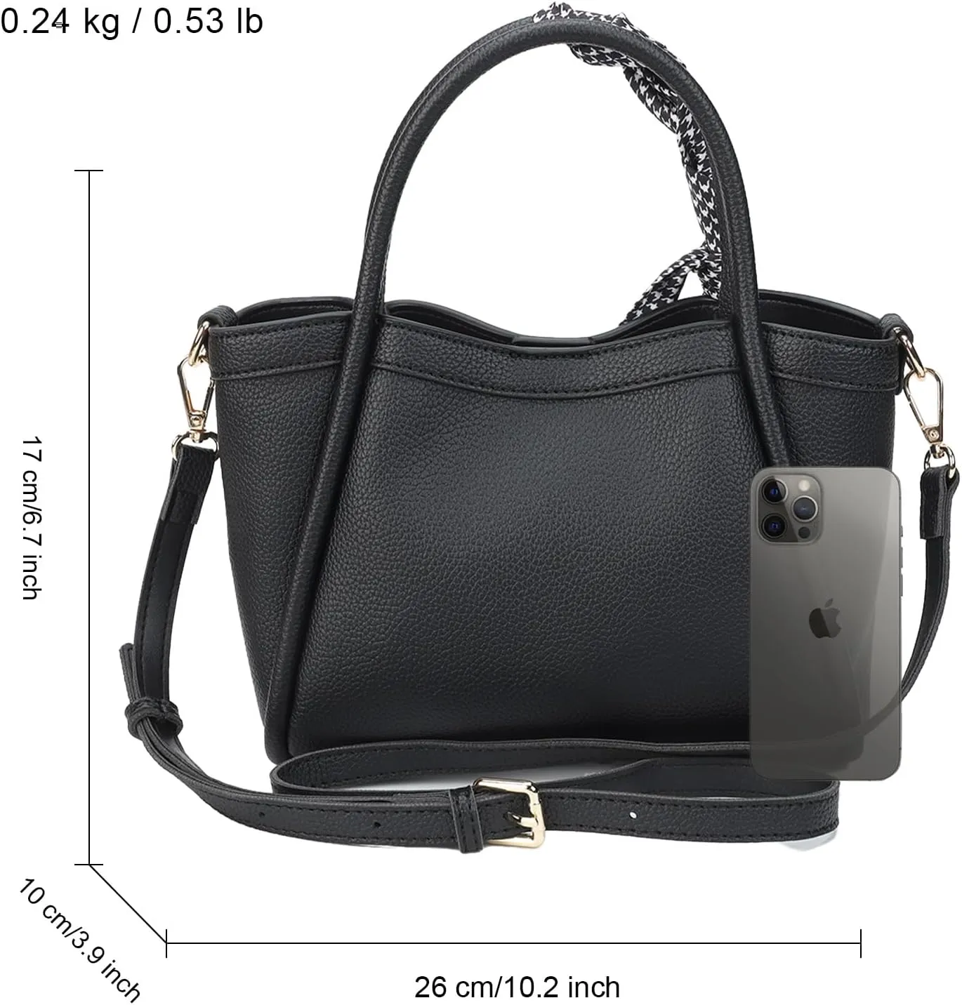 Crossbody Bags For Women Classic Top Handle Bags Shoulder Purse Fashion Top-Handle Satchel Handbags PU Leather