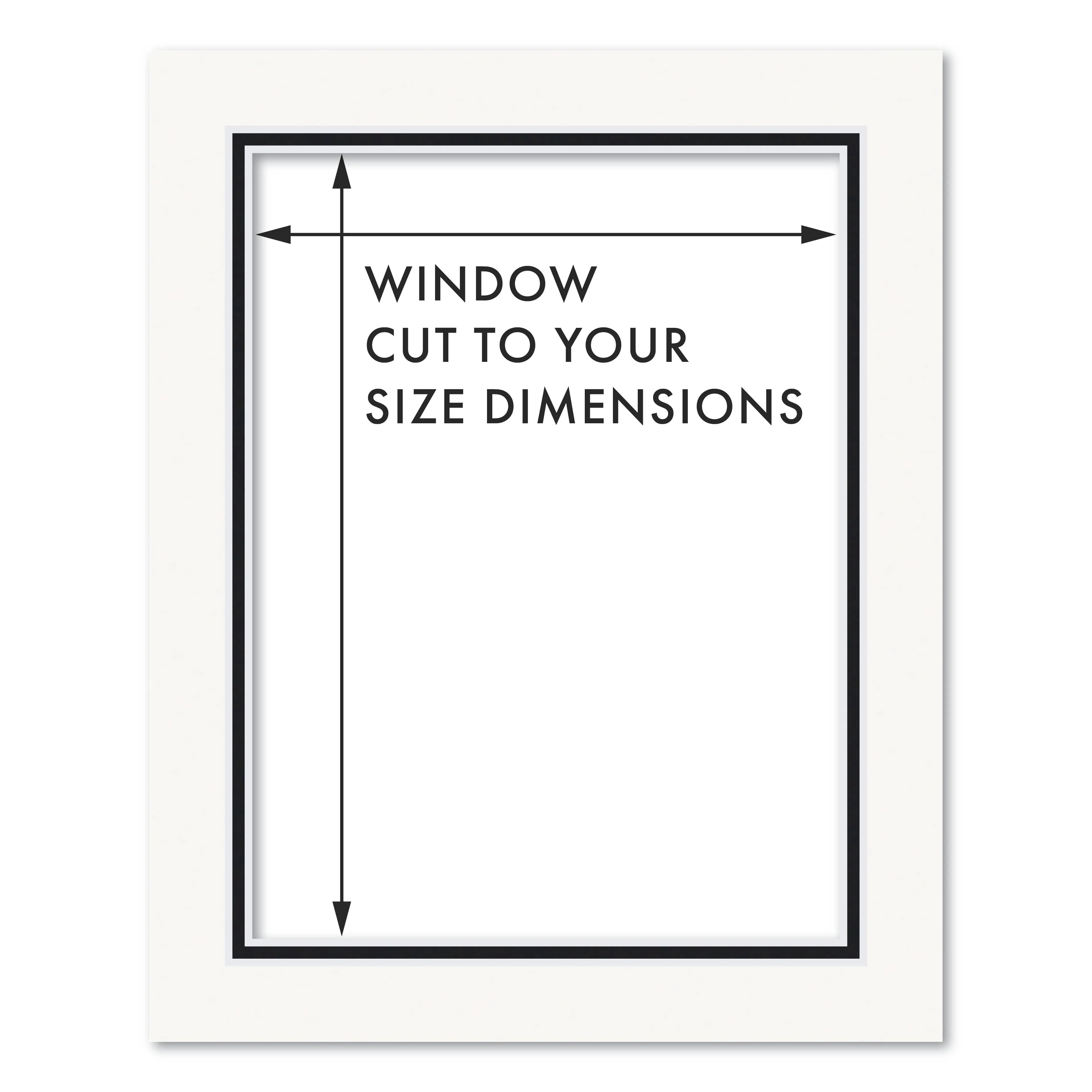 Custom Cut-to-Size Double Acid-Free Mat Board