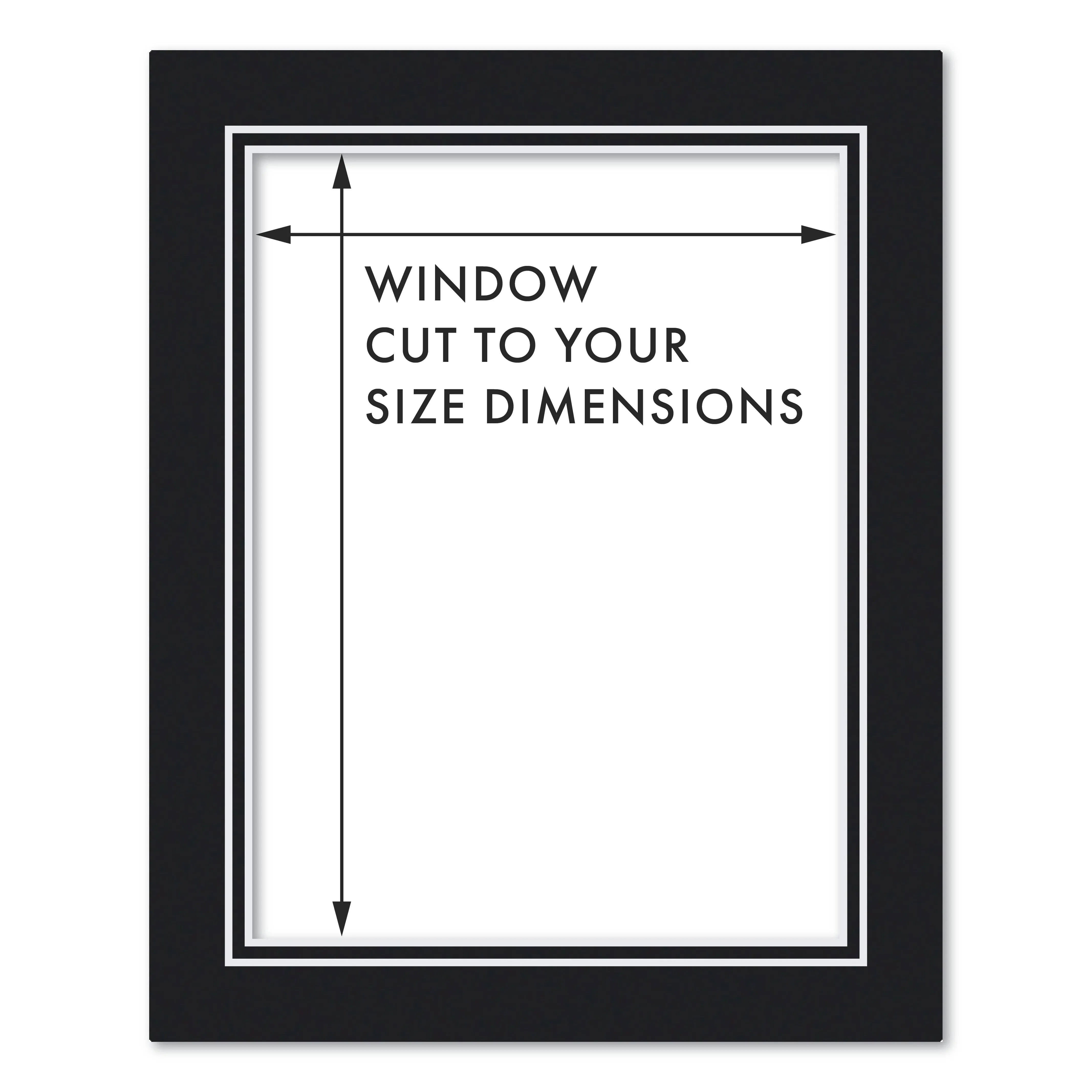 Custom Cut-to-Size Double Acid-Free Mat Board